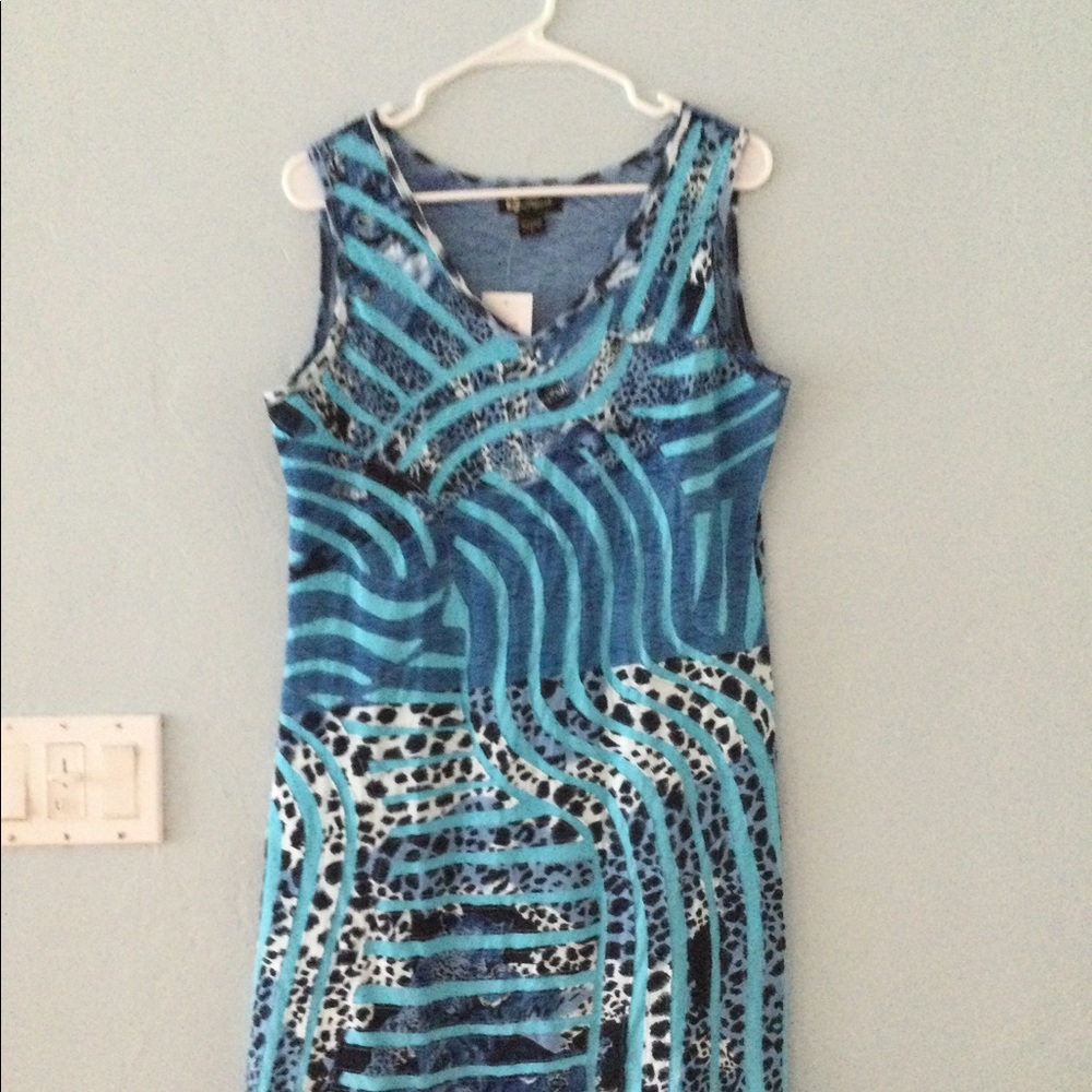 New with tags sleeveless art-to-wear cotton dress
